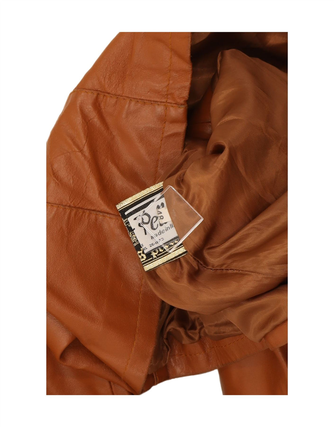VINTAGE Womens Leather Jacket IT 48 XL Brown Leather Vintage Vintage and Second-Hand Vintage from Messina Hembry 