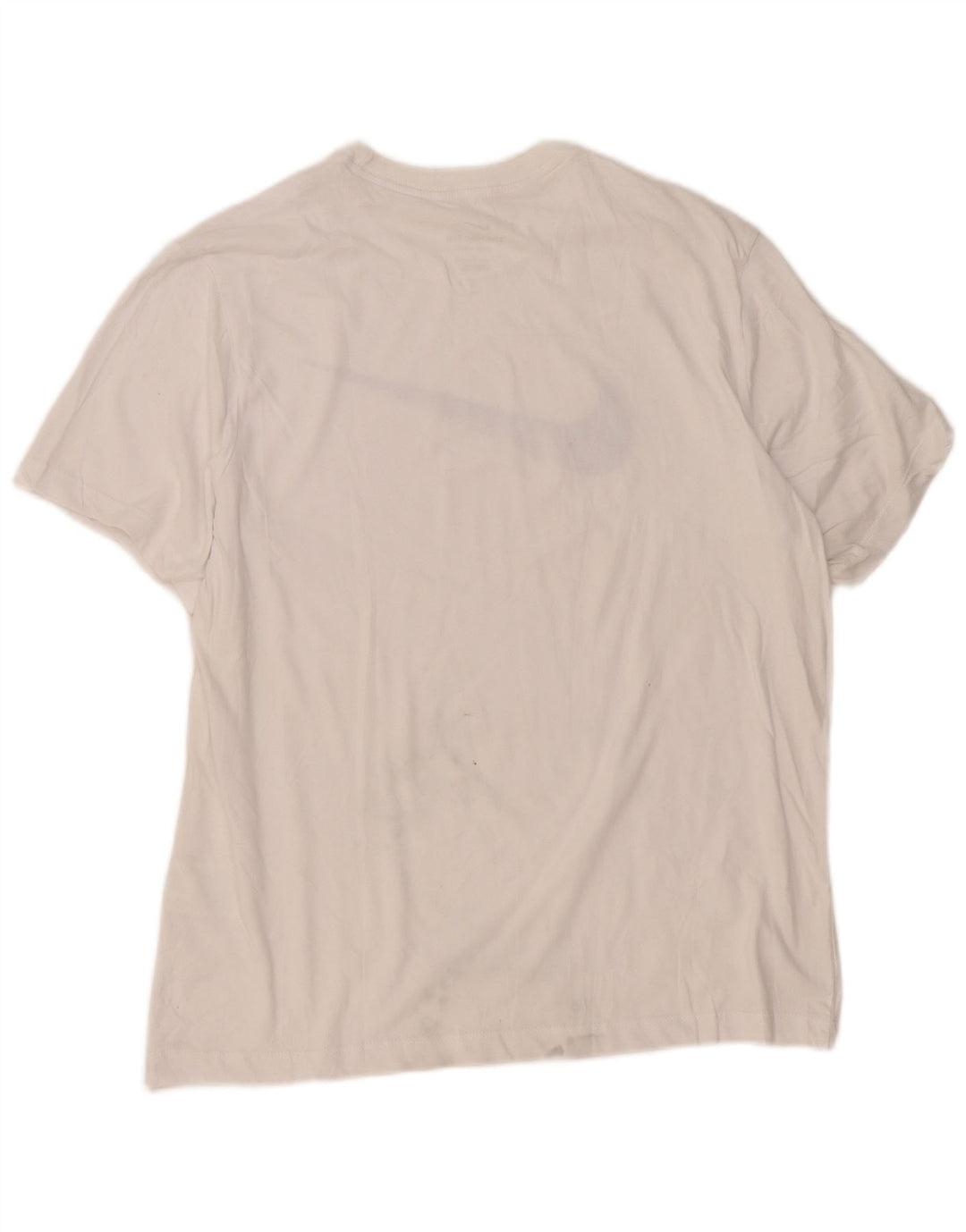 T-shirt grafica Nike Dri Fit da uomo, grande, in cotone bianco