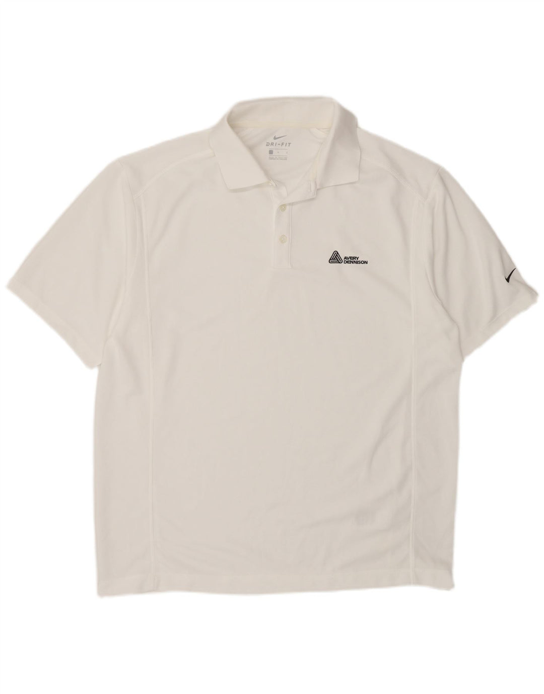 Polo Nike da uomo Dri Fit grande bianca in poliestere
