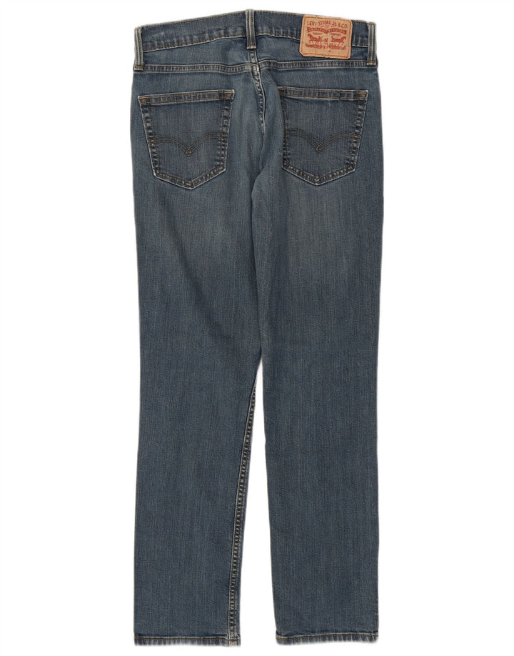 LEVI'S Jeans 511 Slim da Donna W29 L30 Blu Cotone