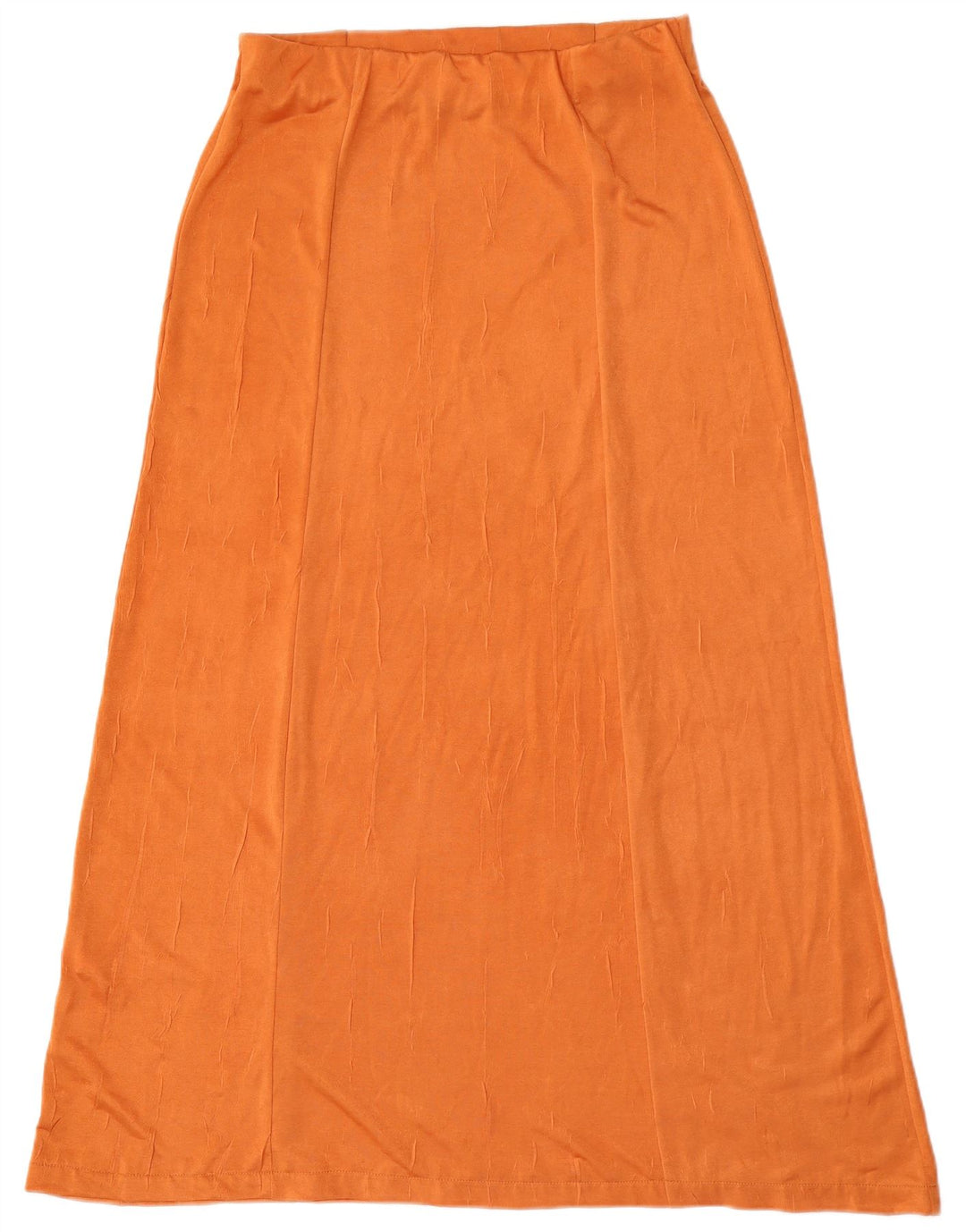 Gonna lunga a vita alta da donna Zara grande W30 poliestere arancione