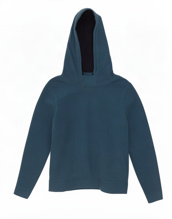 Maglione in pile con cappuccio da donna Weird Fish UK 14 grande poliestere blu