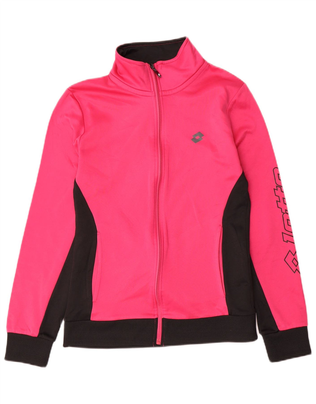 Giacca da ginnastica grafica da donna LOTTO UK 8 Small Pink Colourblock
