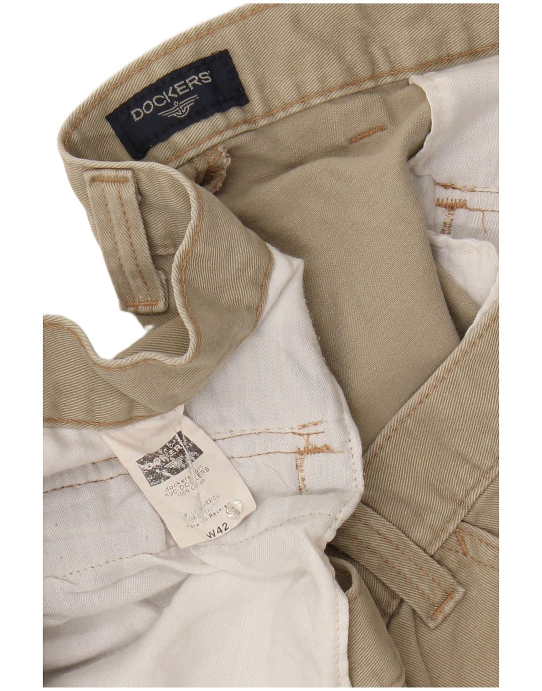 DOCKERS Pantaloncini cargo da uomo W42 2XL Cotone beige