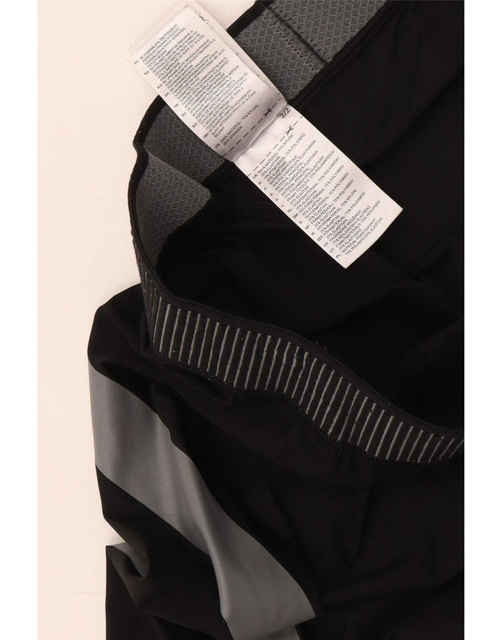Adidas Tech Fit Crop Leggings da uomo Large Nero Colourblock in poliammide