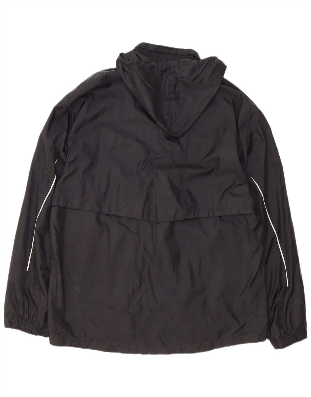 PUMA Giacca antipioggia da uomo con cappuccio UK 42 Large Nero Colorblock Poliammide