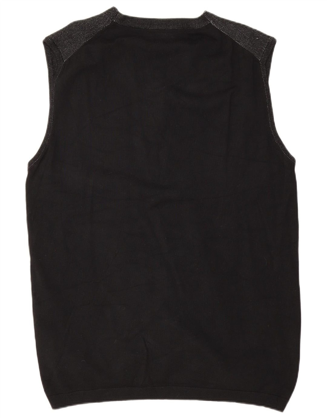 Maglione cardigan senza maniche da uomo Datch 3XL viscosa nera