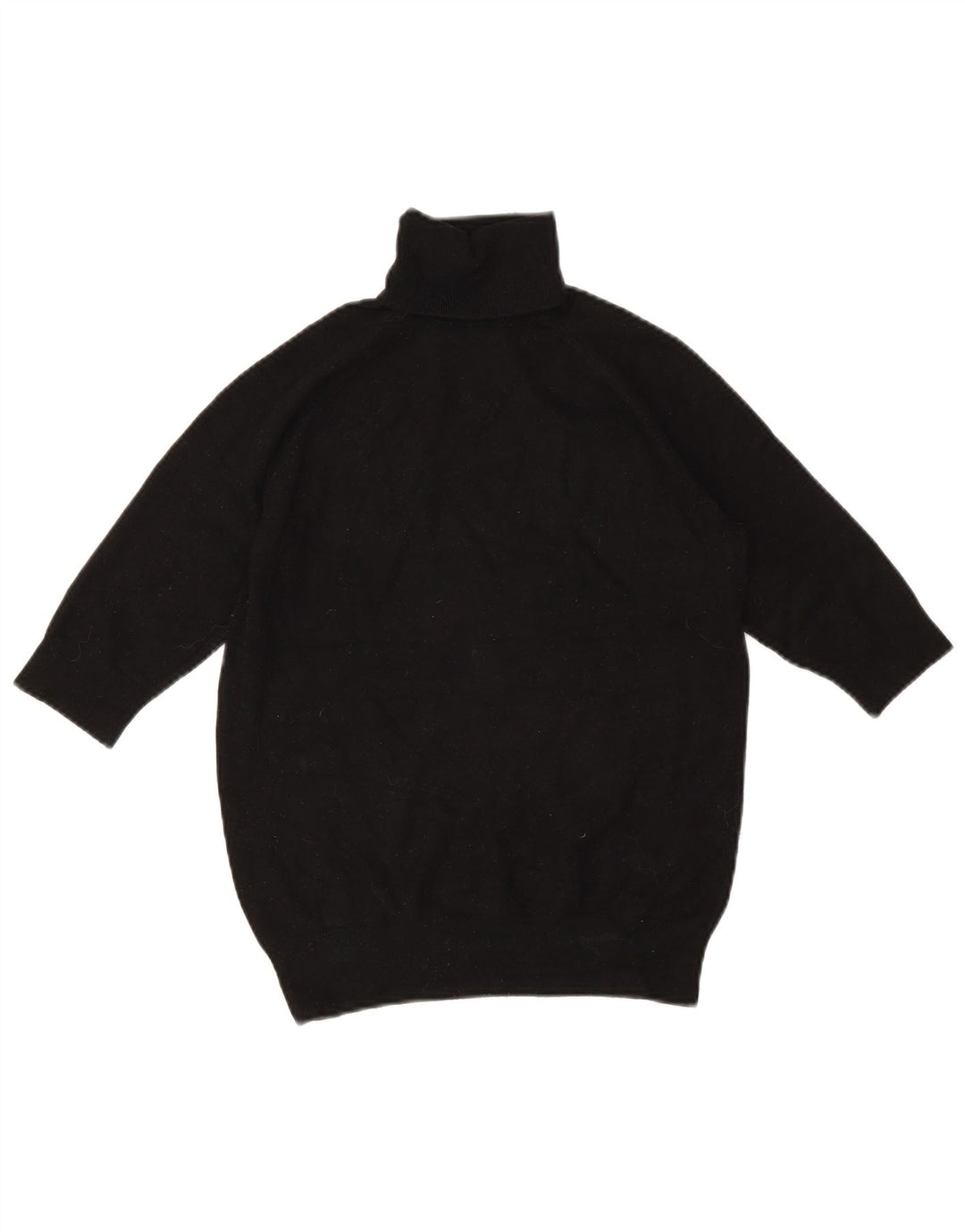 Maglione Zara da donna con collo alto e maniche a 3/4 UK 12 medio nero