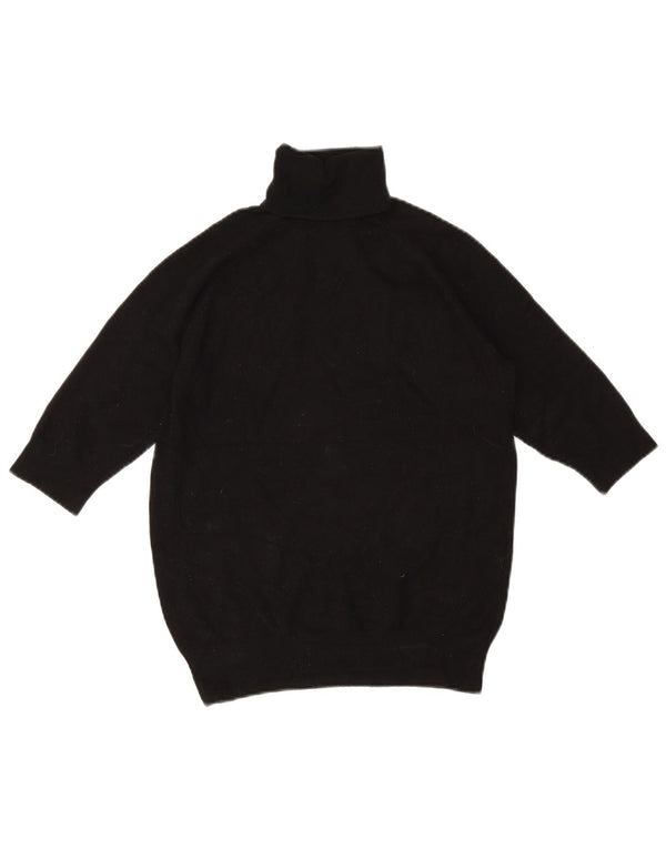 Maglione Zara da donna con collo alto e maniche a 3/4 UK 12 medio nero