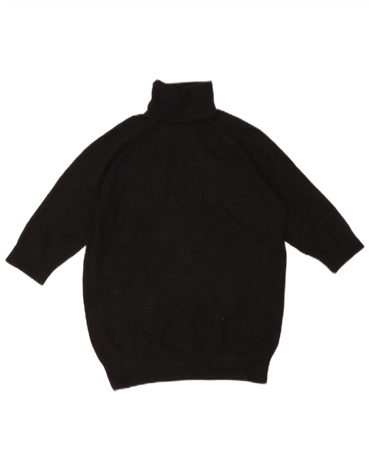 Maglione Zara da donna con collo alto e maniche a 3/4 UK 12 medio nero