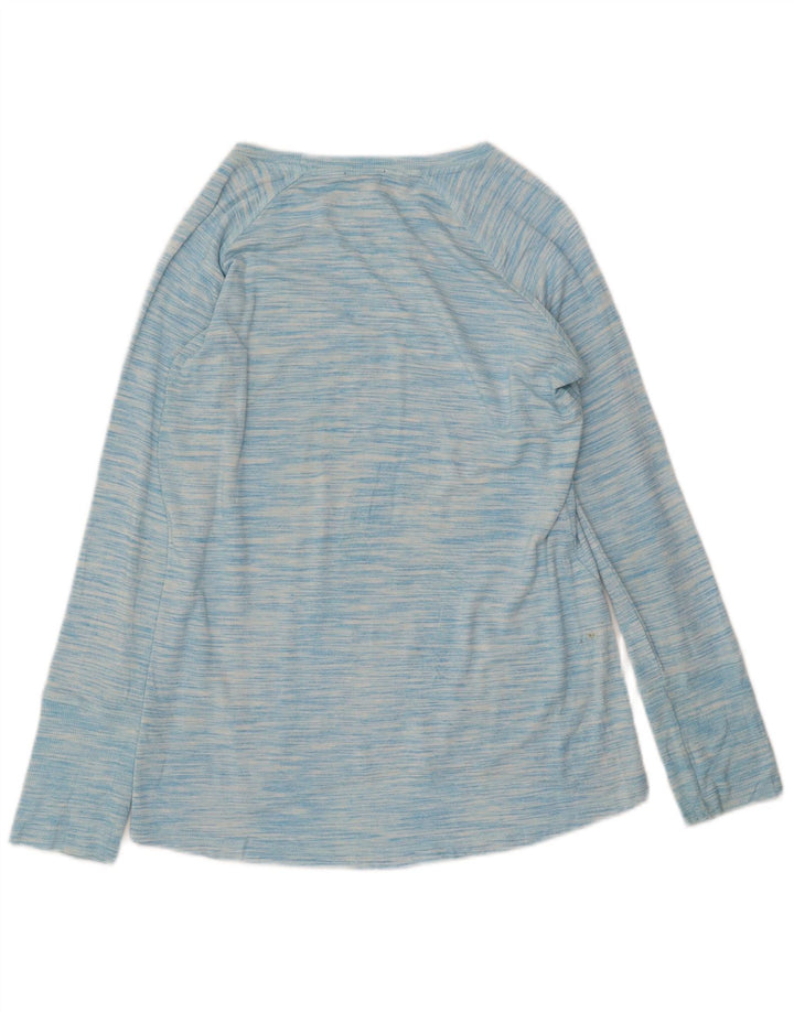 Felpa da donna CHAMPION Maglione UK 14 Rayon screziato blu medio