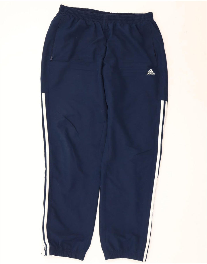 Pantaloni da tuta da uomo Adidas Joggers grandi in poliestere blu navy