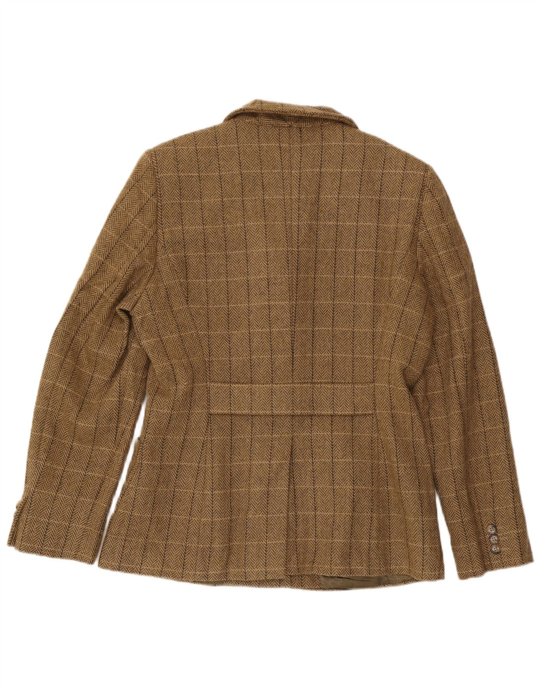 Giacca blazer da weekend da donna Max Mara UK 16 Large Brown Check Classic