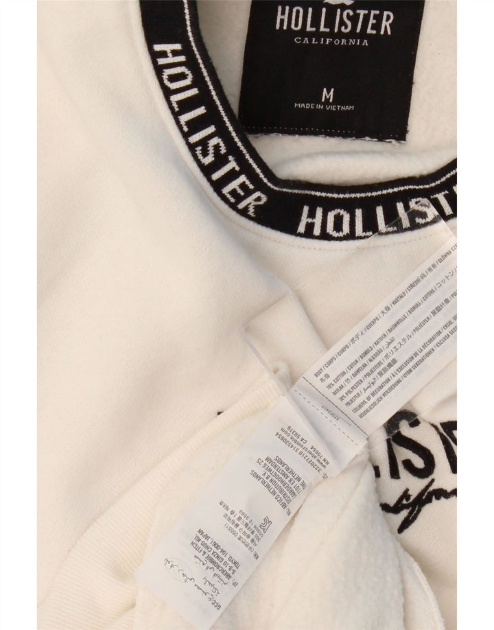 Felpa grafica da uomo HOLLISTER in cotone bianco medio