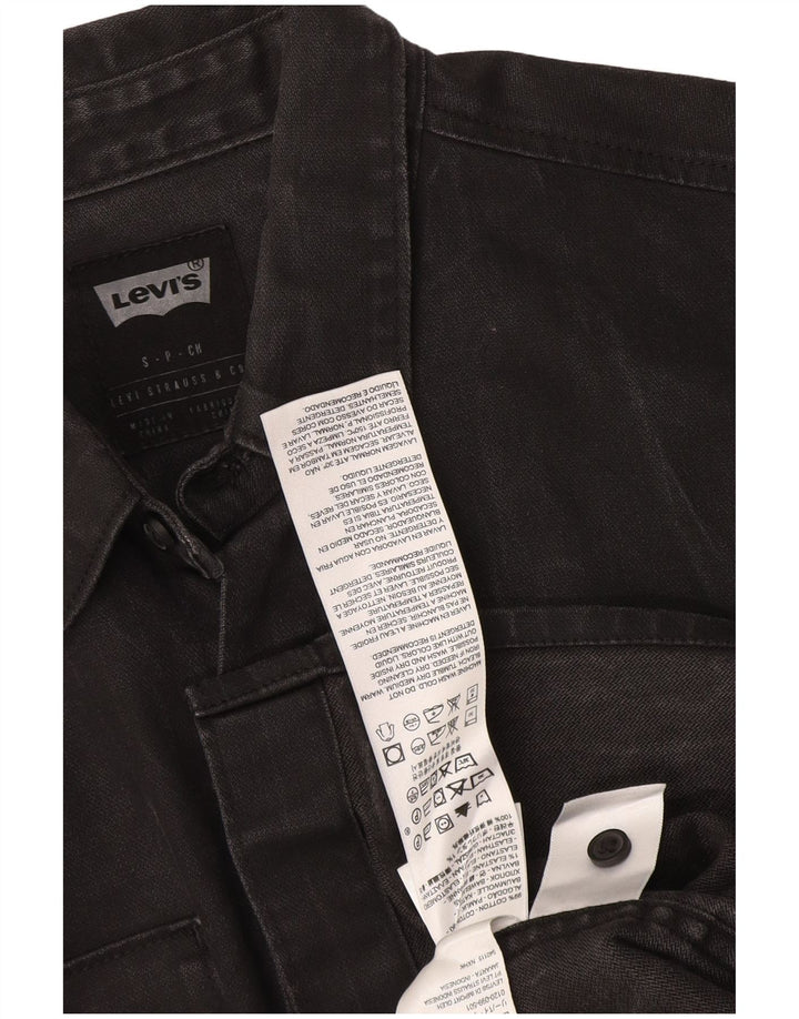 Camicia di jeans da uomo Levi's piccola in cotone nero