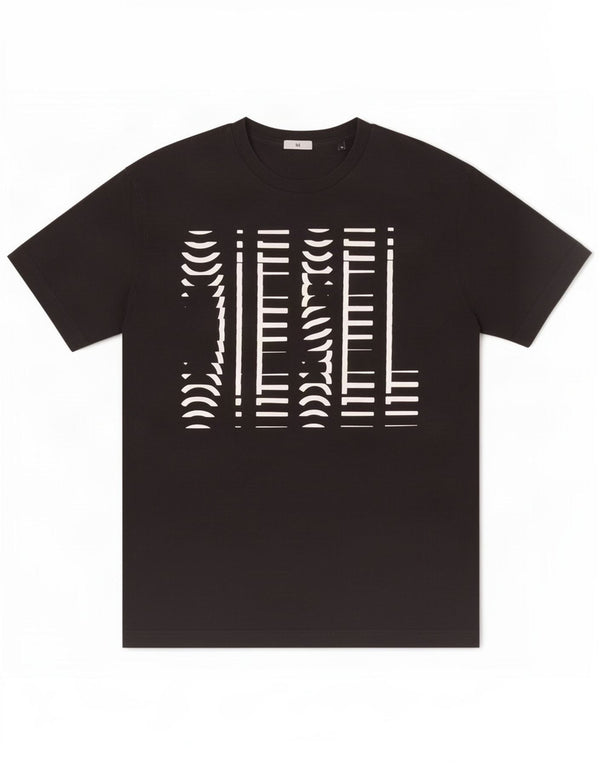T-shirt grafica da uomo Diesel Top XL in cotone nero