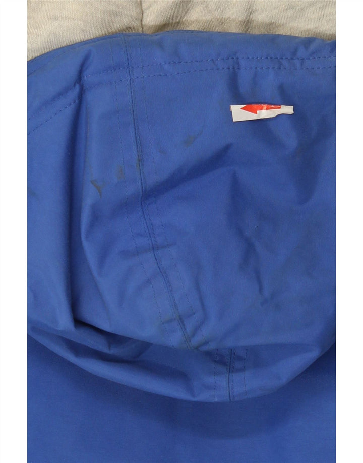 Giacca a vento Reebok da uomo con vestibilità ampia con cappuccio UK 38 blu medio poliammide
