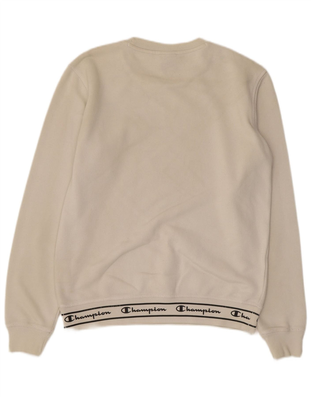 CHAMPION Felpa con grafica da uomo Maglione piccolo in cotone bianco