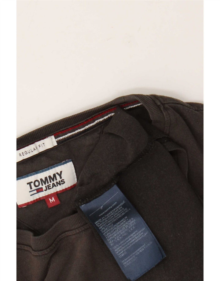 T-shirt da uomo vestibilità regolare Tommy Hilfiger Top in cotone grigio medio