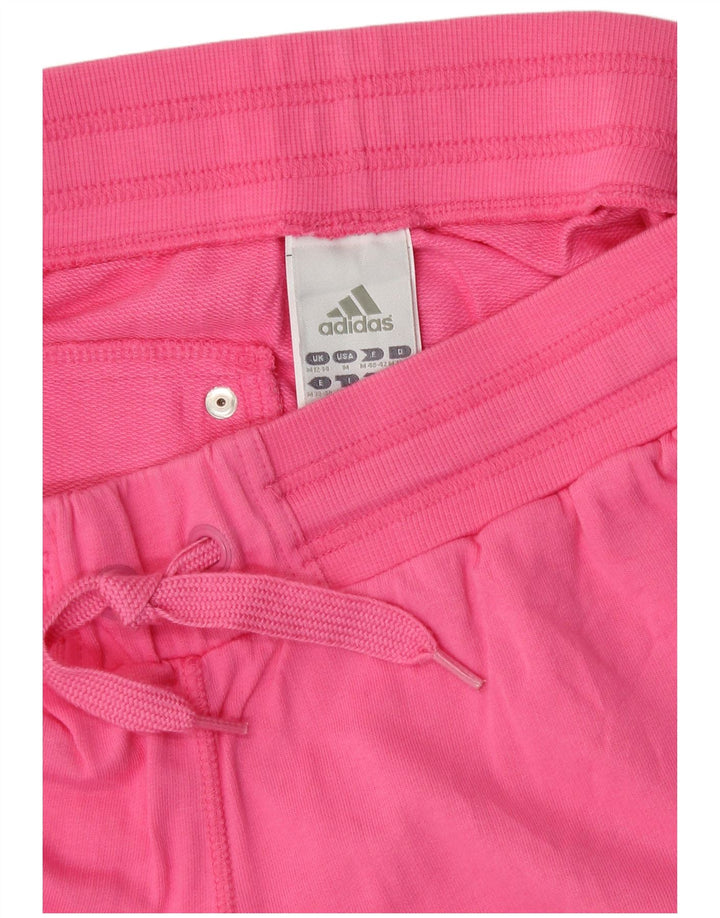 Pantaloncini sportivi Adidas da donna Bermuda UK 12/14 Cotone rosa medio