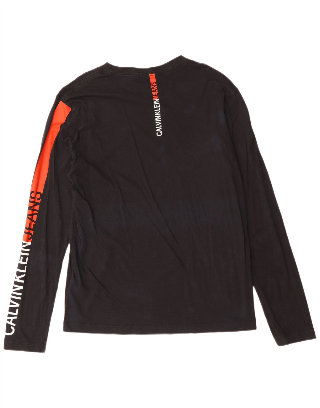 Calvin Klein Jeans Top grafico da uomo manica lunga grande cotone nero