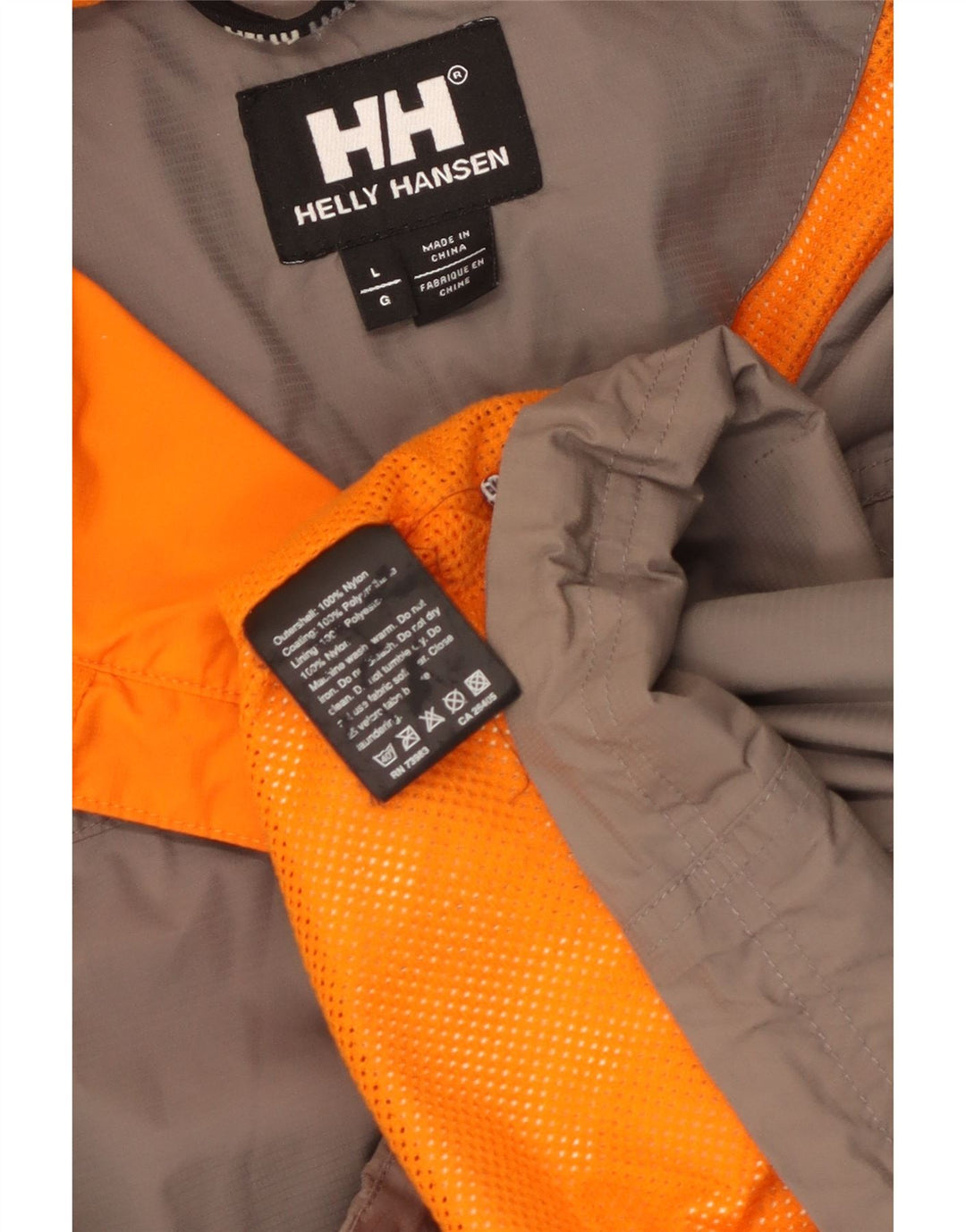 Giacca antipioggia da uomo Helly Hansen UK 40 grande nylon grigio