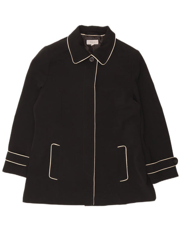 Trench corto da donna Marks & Spencer UK 16 grande poliestere nero