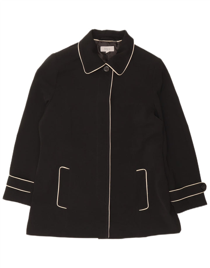 Trench corto da donna Marks & Spencer UK 16 grande poliestere nero