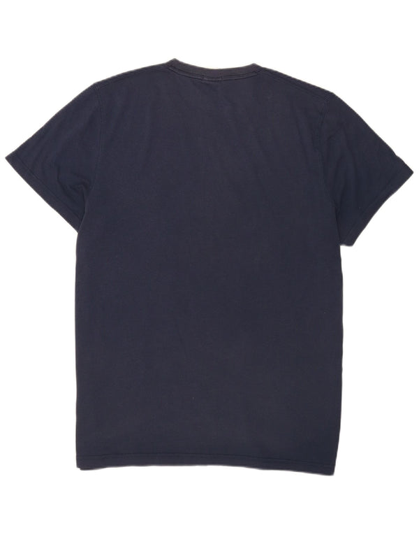 T-shirt con grafica muscolare da uomo Abercrombie & Fitch 2XL in cotone blu navy