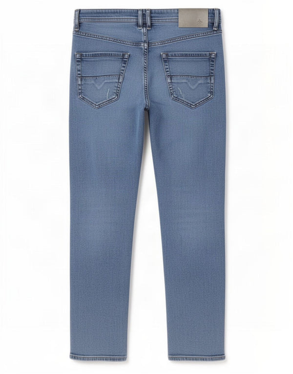 Jeans slim invecchiati da uomo Diesel W34 L30 in cotone blu