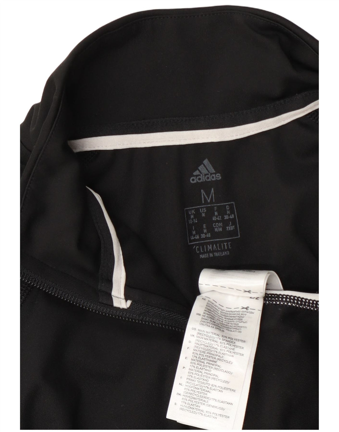 Top da tuta con grafica pullover da donna Adidas UK 12/14 medio nero
