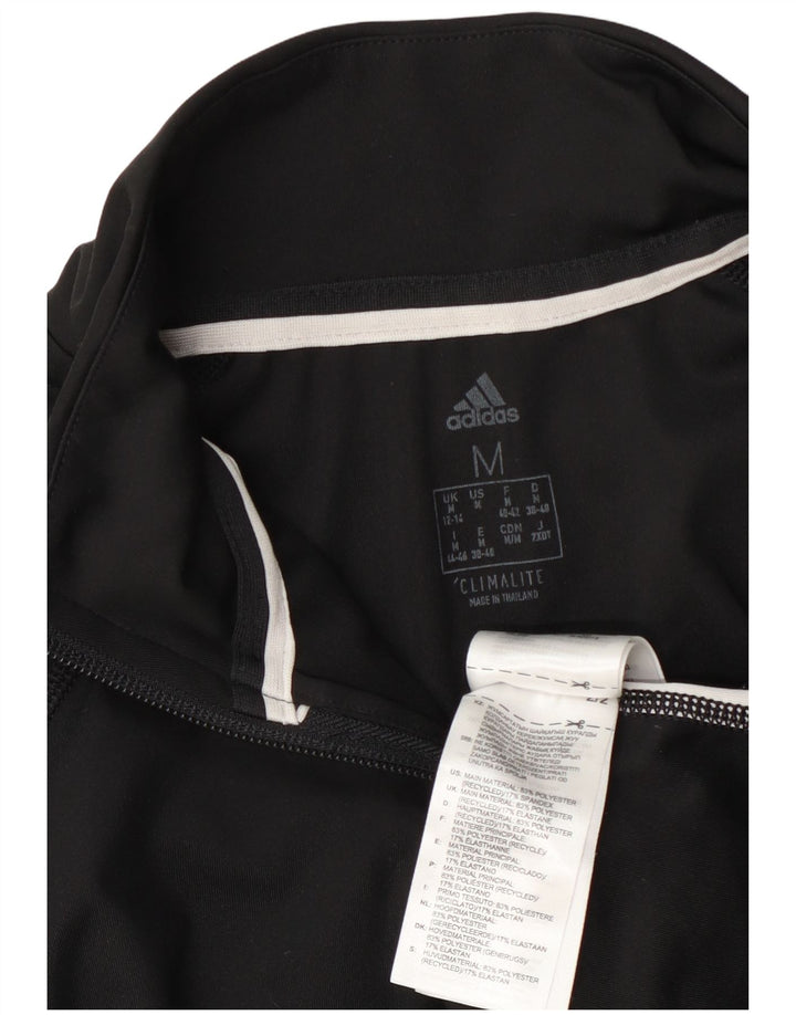 Top da tuta con grafica pullover da donna Adidas UK 12/14 medio nero