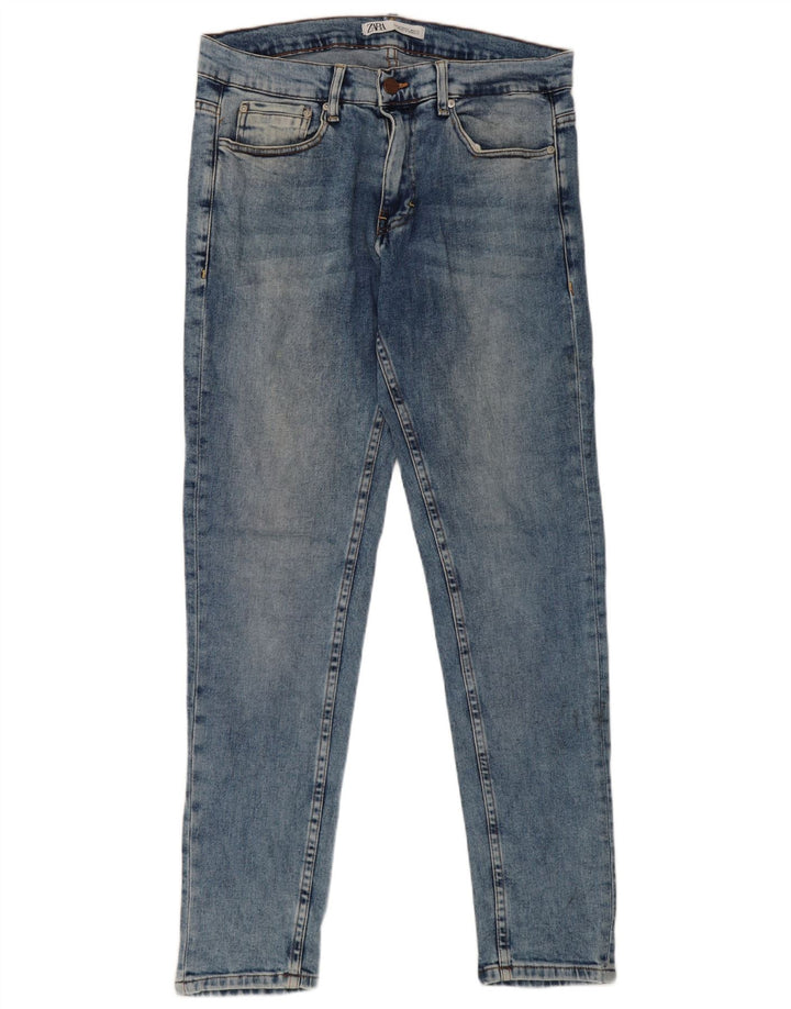 Jeans slim da uomo Zara taglia 42 grande W32 L31 blu