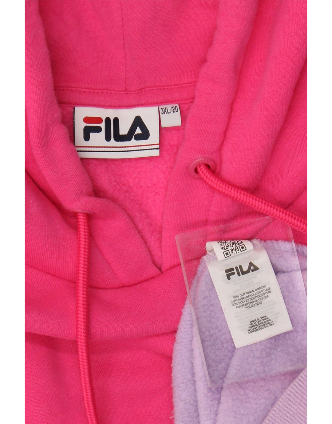 Maglione con cappuccio grafico da donna FILA UK 22 3XL Colourblock multicolore