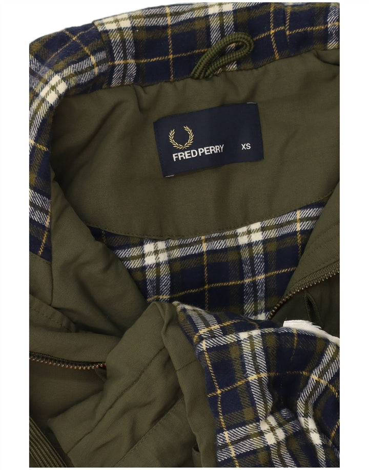 Giacca parka con cappuccio da uomo FRED PERRY UK 34 XS Cachi