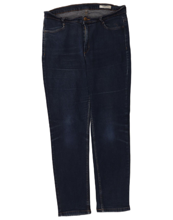 Jeans dritti regolari da donna Marks & Spencer UK 16 Large W34 L28 Blu navy