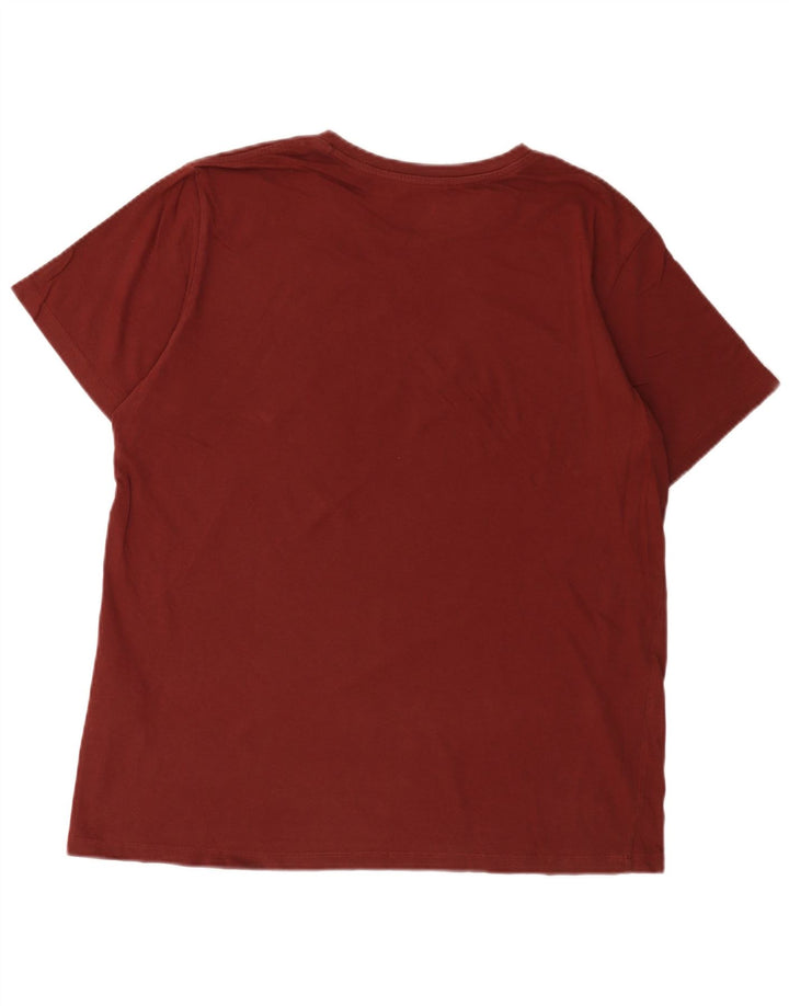 T-shirt grafica da uomo Levi's Top grande in cotone bordeaux