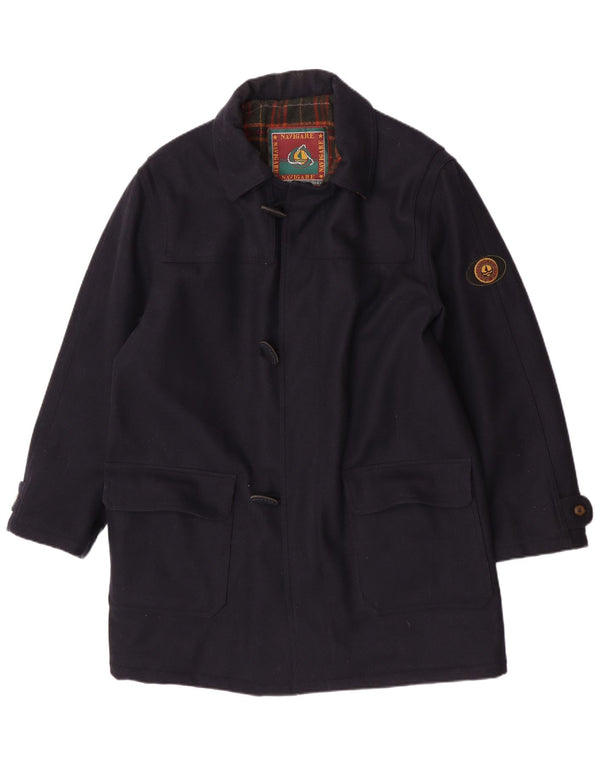 Soprabito da uomo Navigare UK 42 XL in lana blu navy