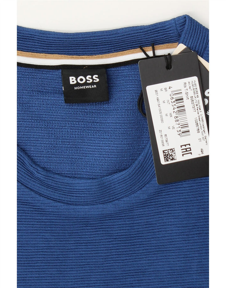 T-shirt da uomo Hugo Boss Top blu medio in modal