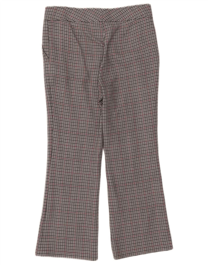 Pantaloni da abito da donna Hugo Boss UK 12 Medium W32 L27 Pied de poule grigio