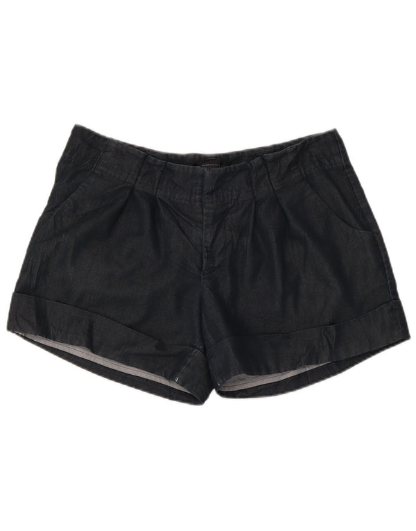 MOSSIMO Womens Chino Shorts US 8 Medium W32 Navy Blue Cotton