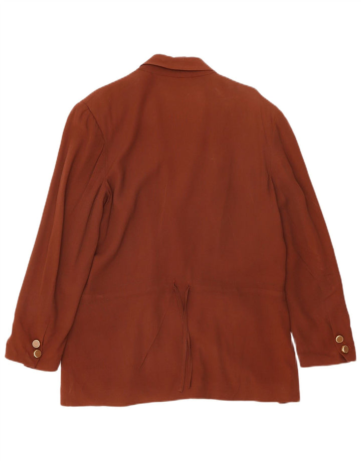 Giacca blazer doppiopetto da donna Edwige Fenech IT 44 Marrone medio