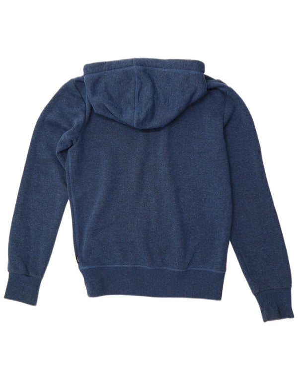 Felpa con cappuccio grafica da uomo SUPERDRY XS blu poliestere