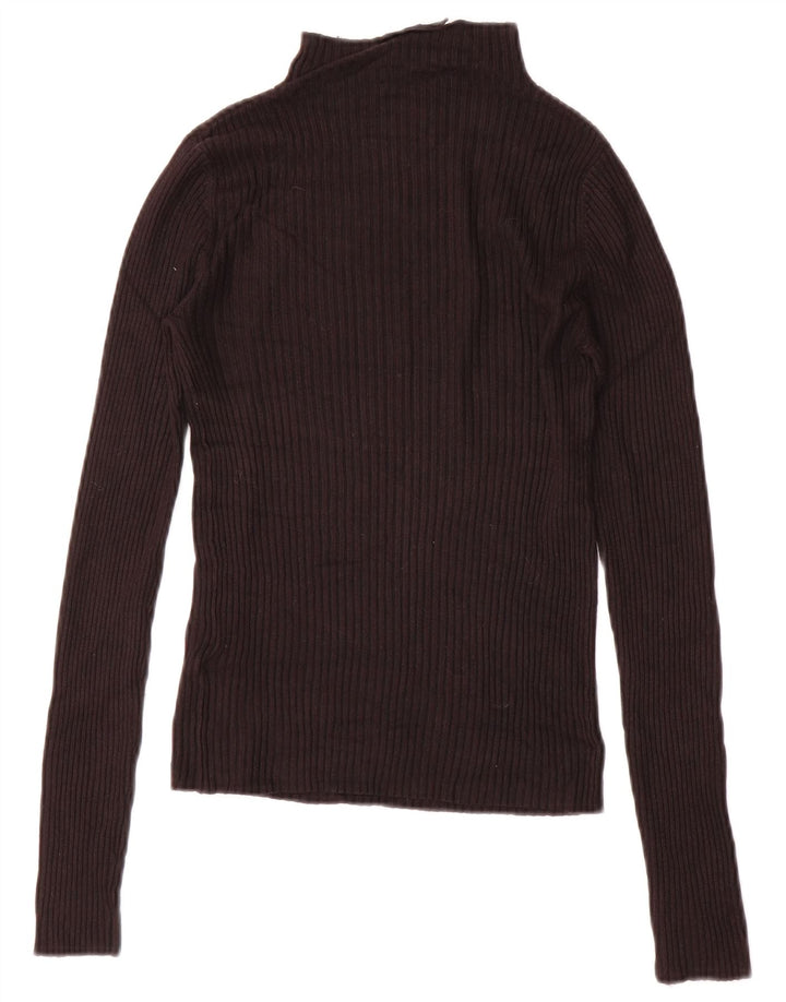 Maglione cardigan da donna Topshop UK 10 piccolo viscosa nera