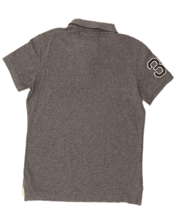 Polo da uomo SUPERDRY XL in cotone grigio
