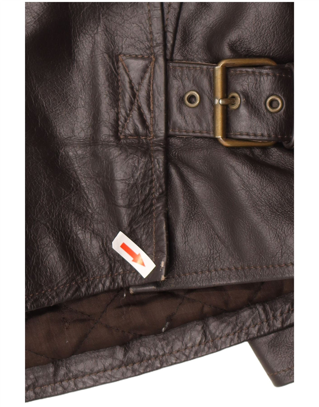 Giacca in pelle vintage da uomo IT 56 3XL Pelle nera