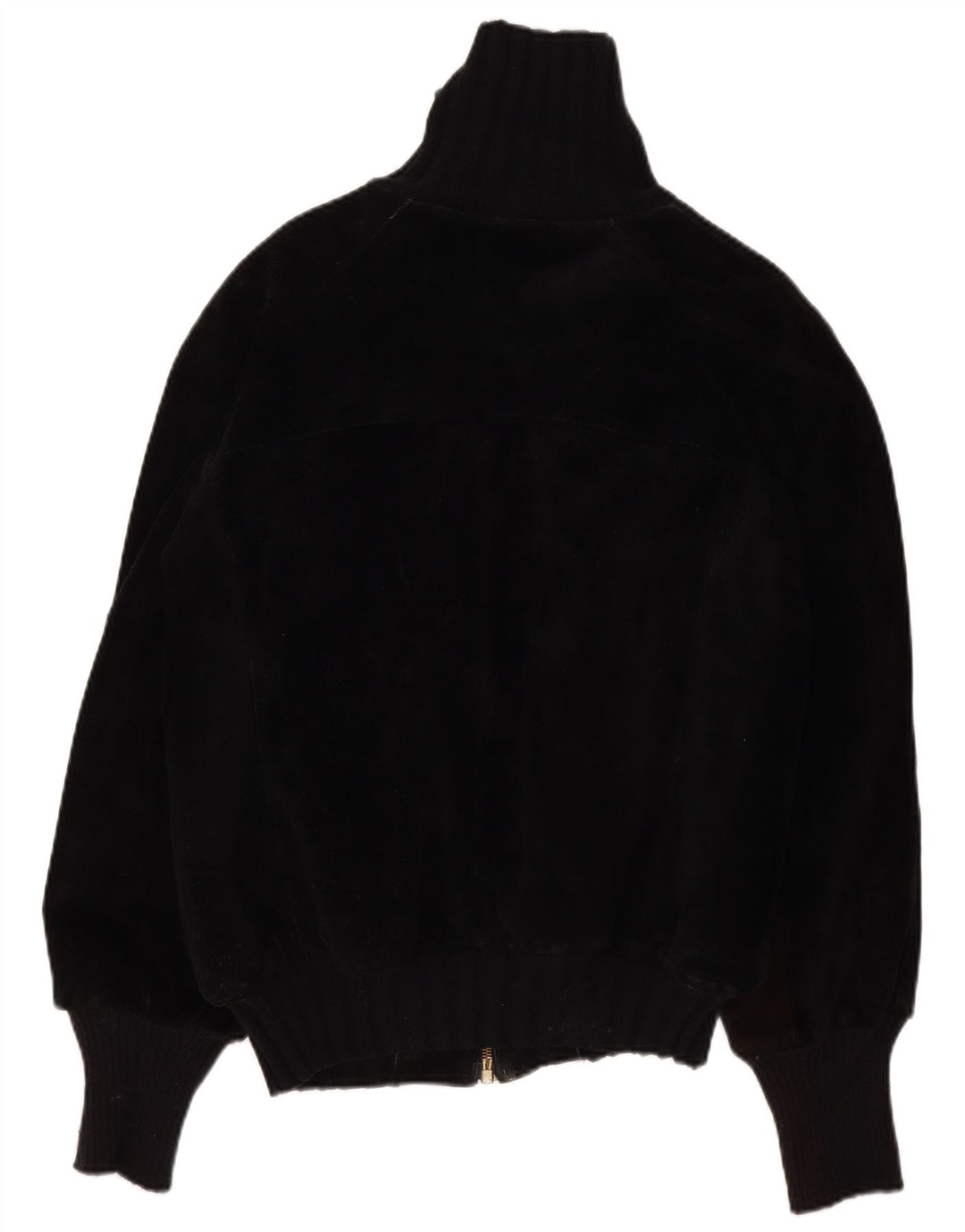 Giacca vintage in pelle Sherpa da uomo IT 44 XS nera retrò
