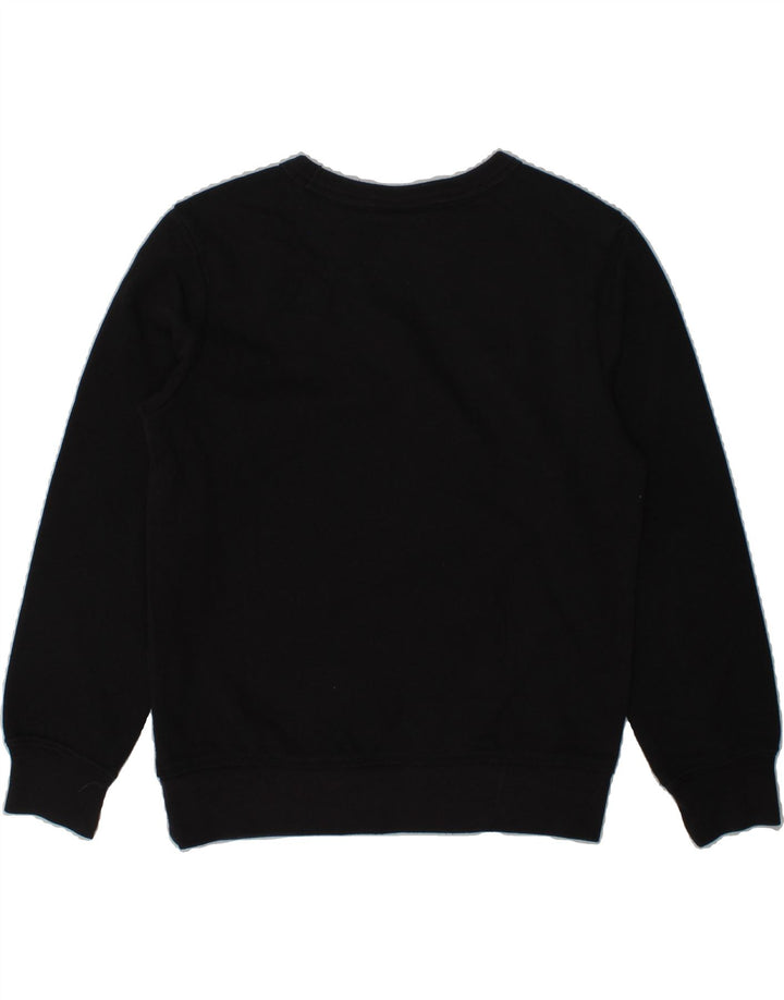 CHAMPION Boys Graphic Sweatshirt Jumper 7-8 Years Small  Black Cotton | Vintage Champion | Thrift | Second-Hand Champion | Used Clothing | Messina Hembry 