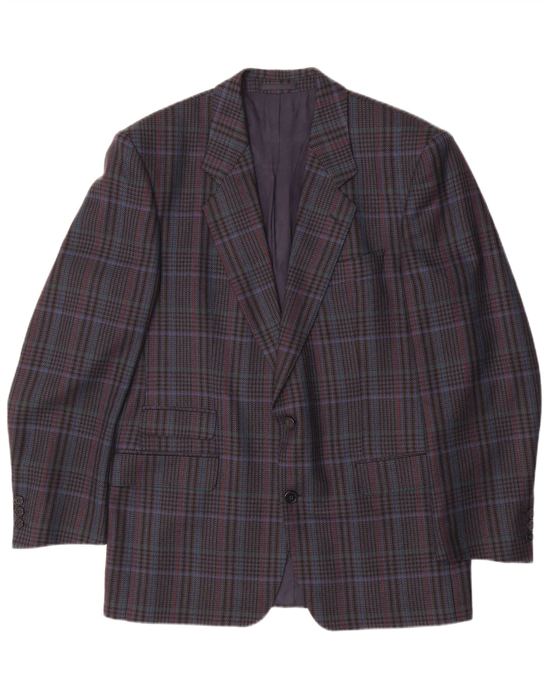 Giacca blazer da uomo a 2 bottoni HUGO BOSS EU 50 grande pied de poule blu navy