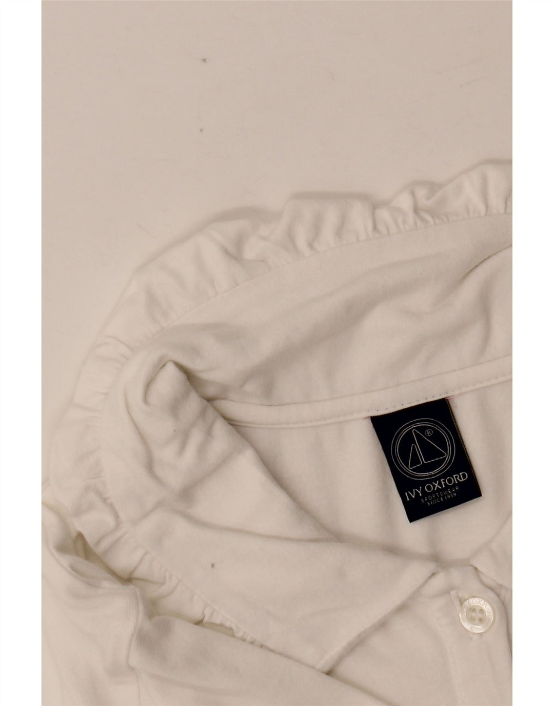 Polo da donna IVY OXFORD UK 12 cotone bianco medio